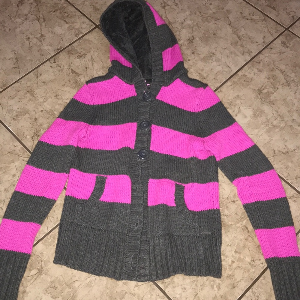 Purple/Grey Striped Jacket